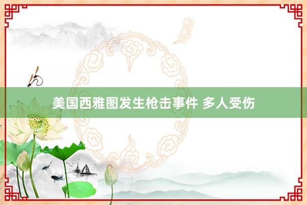 美国西雅图发生枪击事件 多人受伤