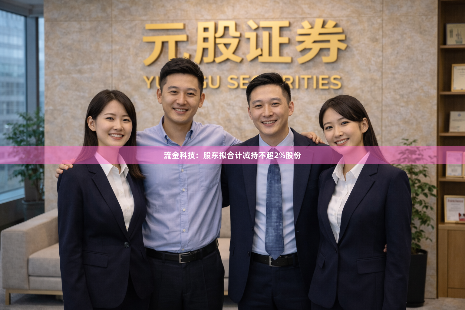 流金科技：股东拟合计减持不超2%股份