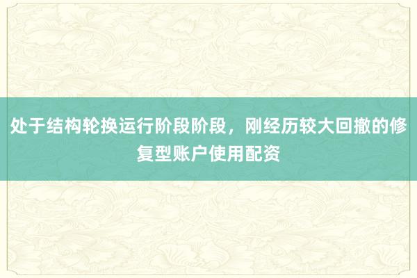 处于结构轮换运行阶段阶段，刚经历较大回撤的修复型账户使用配资