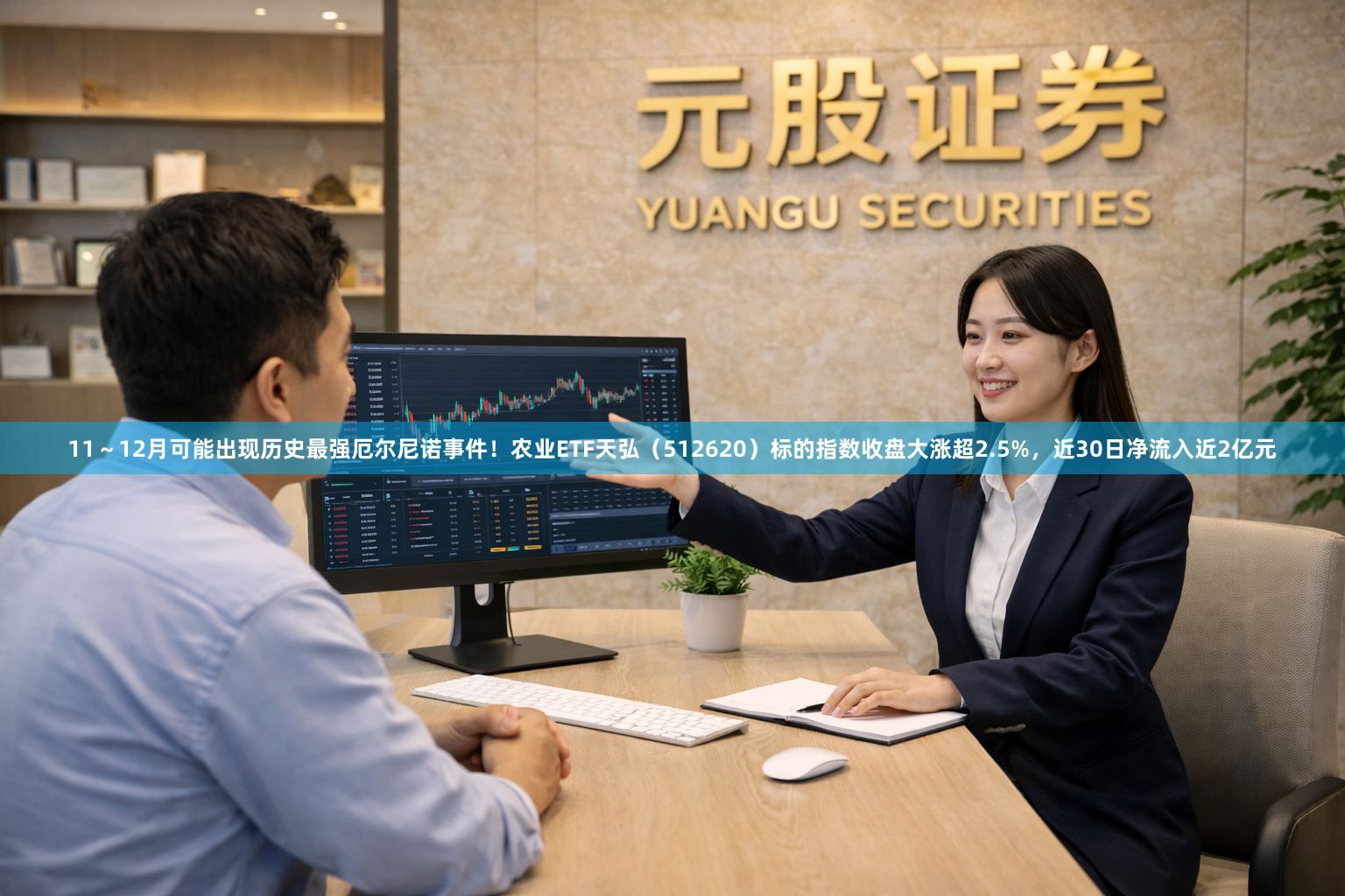 11～12月可能出现历史最强厄尔尼诺事件！农业ETF天弘（512620）标的指数收盘大涨超2.5%，近30日净流入近2亿元