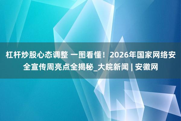 杠杆炒股心态调整 一图看懂！2026年国家网络安全宣传周亮点全揭秘_大皖新闻 | 安徽网