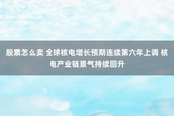 股票怎么卖 全球核电增长预期连续第六年上调 核电产业链景气持续回升