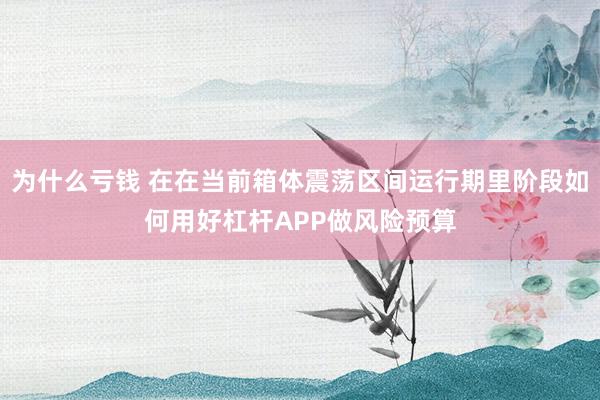 为什么亏钱 在在当前箱体震荡区间运行期里阶段如何用好杠杆APP做风险预算